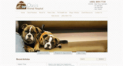 Desktop Screenshot of oasisanimalclinic.com