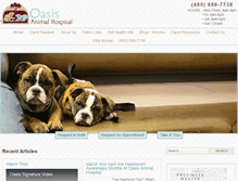 Tablet Screenshot of oasisanimalclinic.com